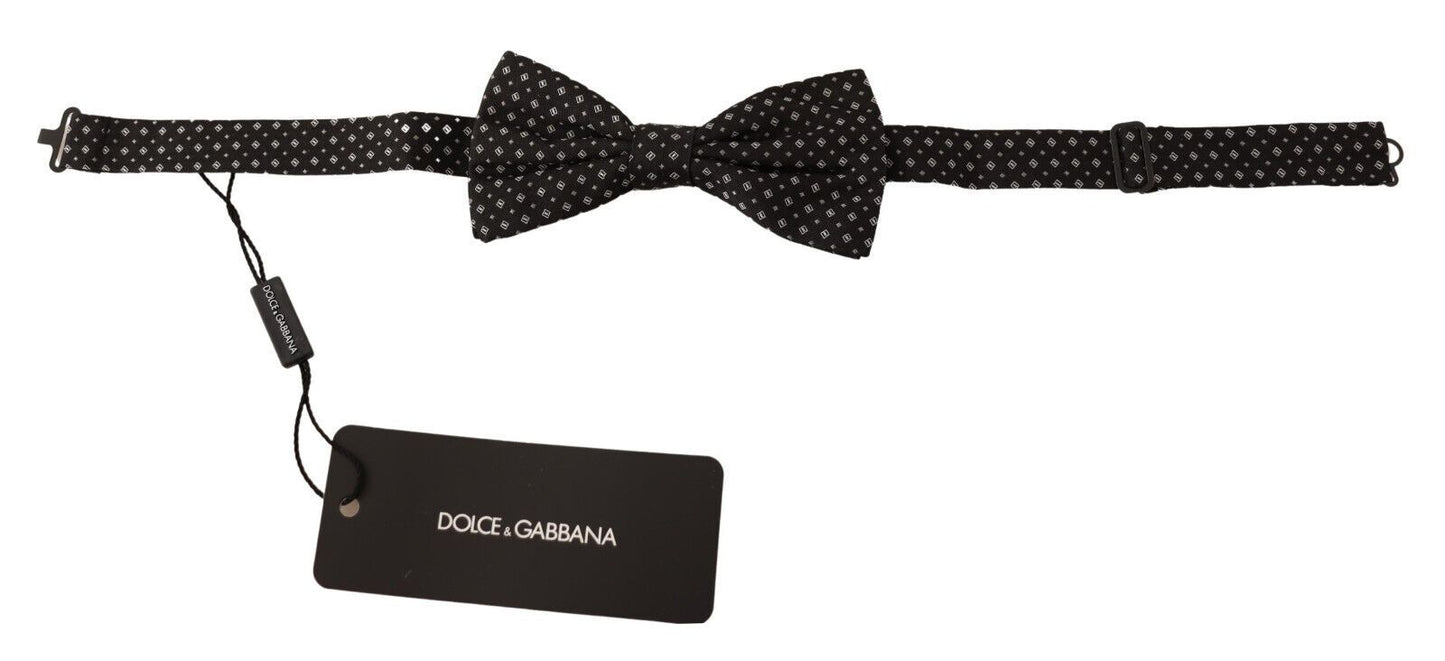 Dark Gray 100% Silk Adjustable Neck Papillon Tie