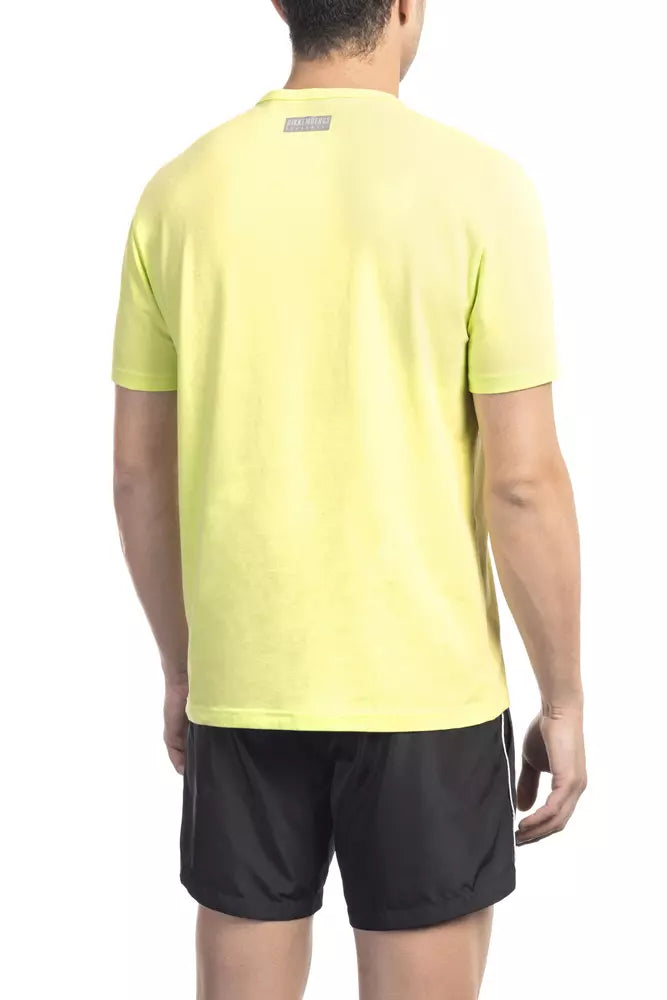 Black Cotton Men T-Shirt