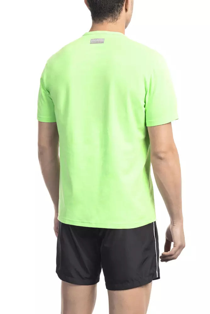 Black Cotton Men T-Shirt