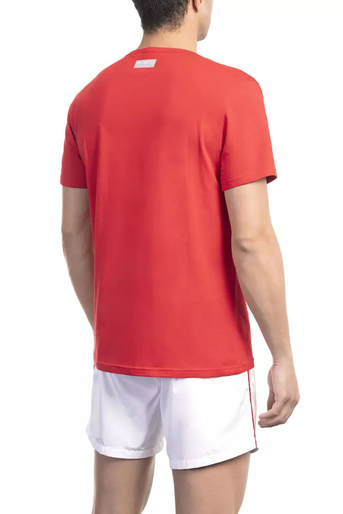 Black Cotton Men T-shirt