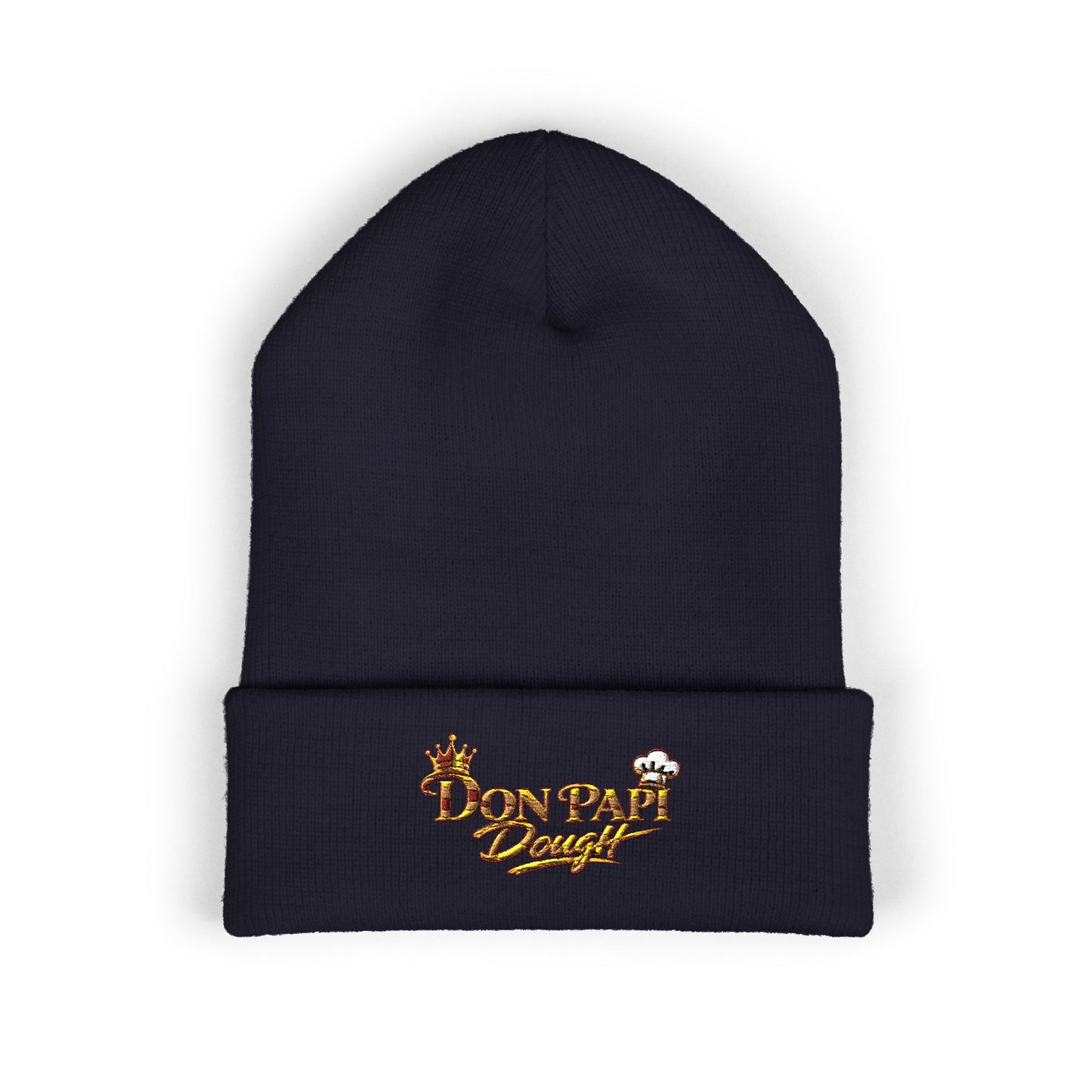 Don Papi Dough Gold Embroidered Cuffed Beanie