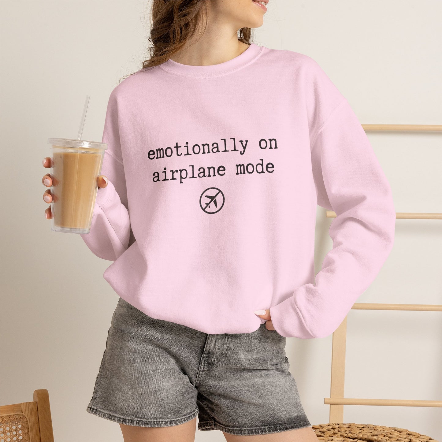 Emotionally on Airplane Mode Sweatshirt | Unisex Sweatshirt
