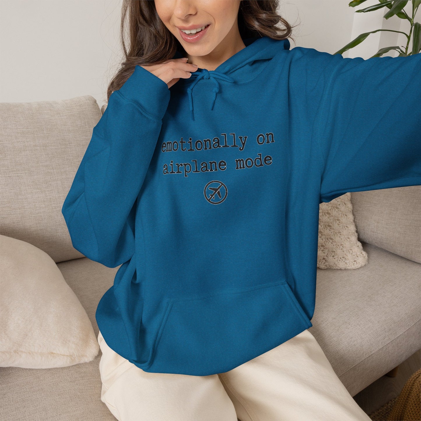 Emotionally on Airplane Mode Hoodie