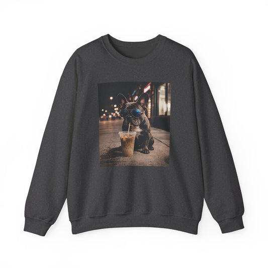 Paws, Caffeine & Attitude Frenchie Crewneck Sweatshirt