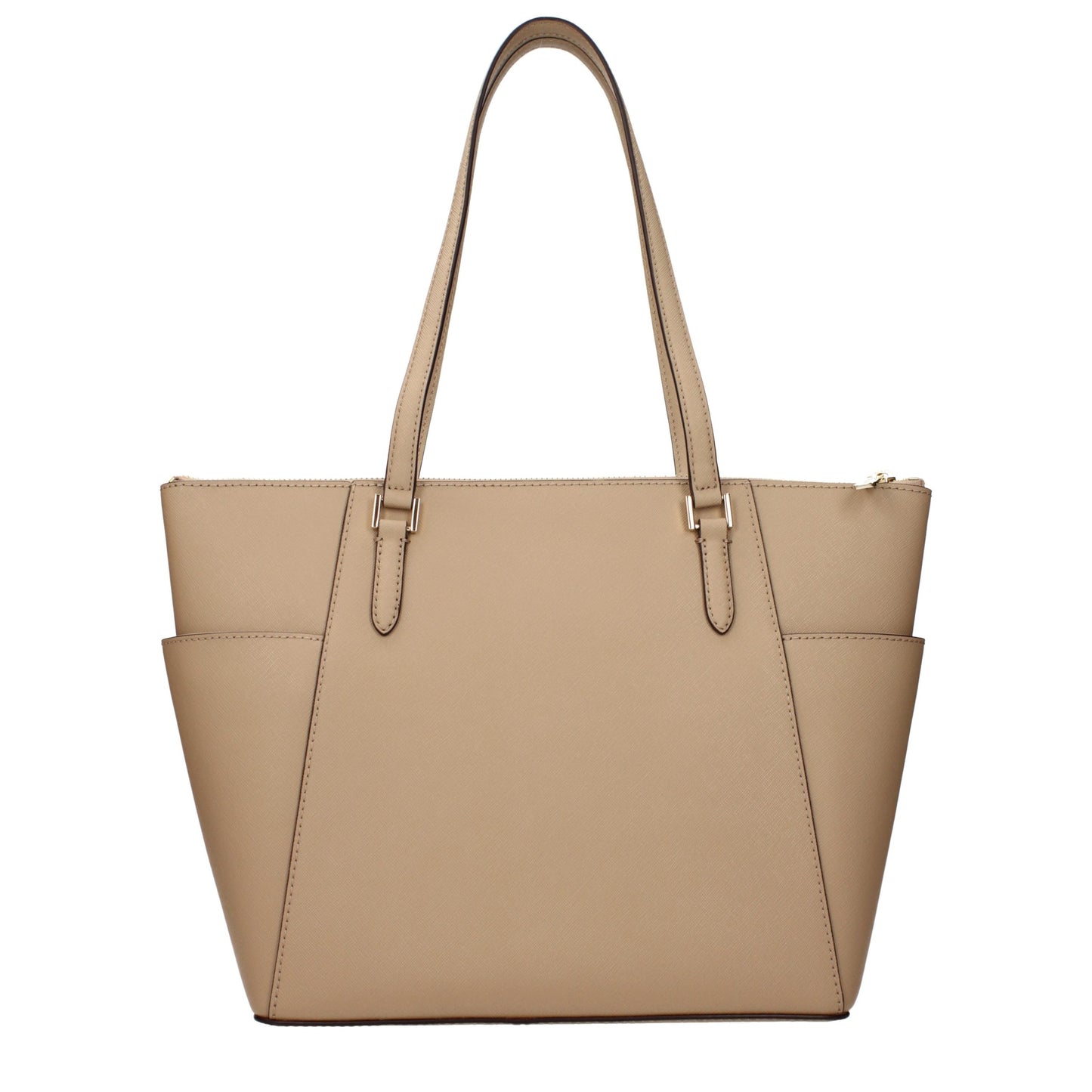 Beige Leather Shoulder Bag