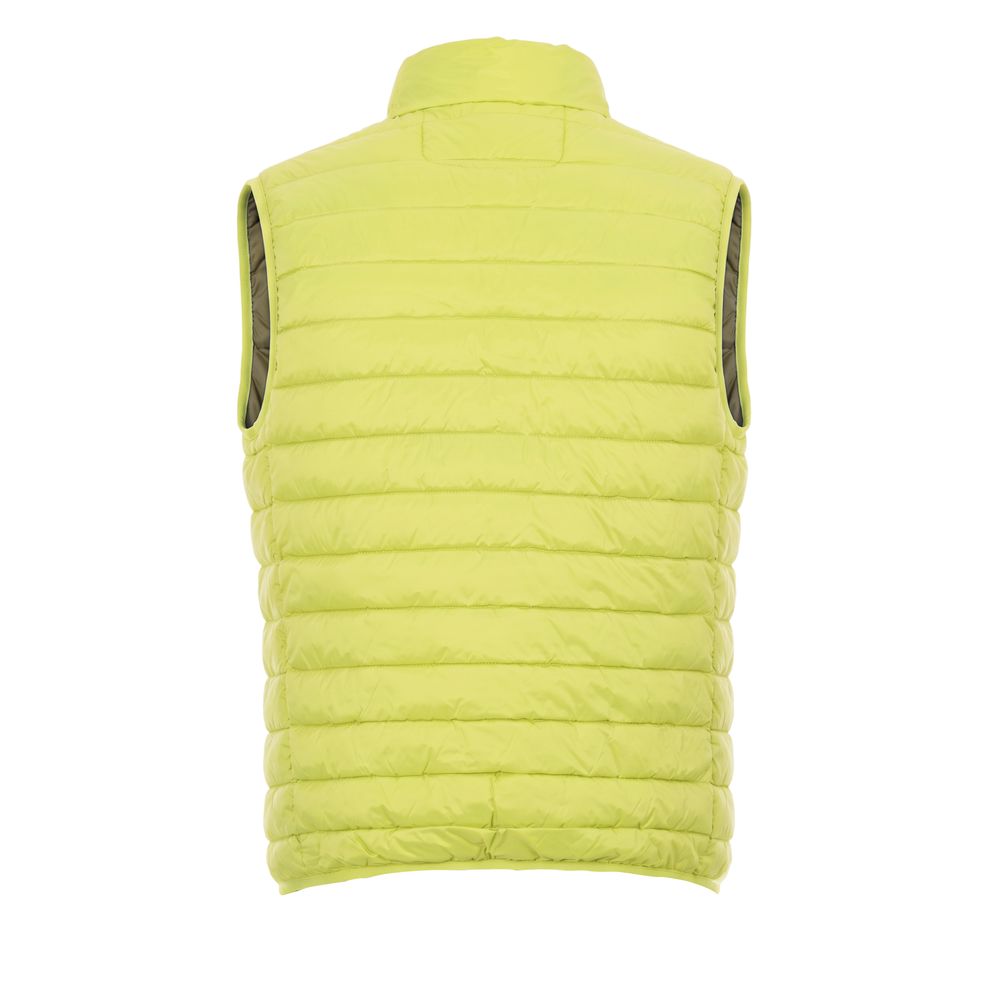 Yellow Polyester Men Jacket