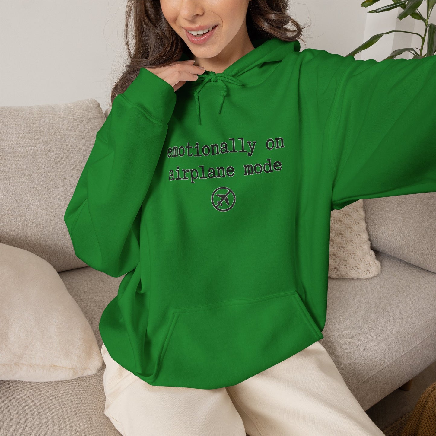 Emotionally on Airplane Mode Hoodie