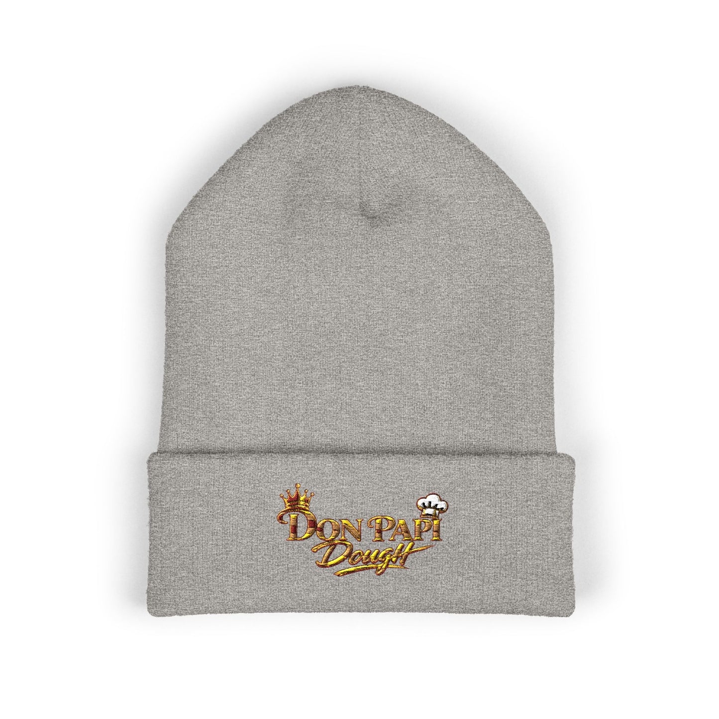Don Papi Dough Gold Embroidered Cuffed Beanie