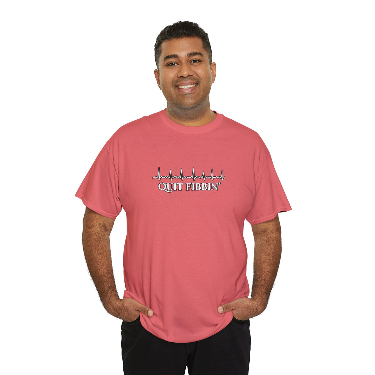 Quit Fibbin’ ECG Shirt | Funny Atrial Fibrillation EKG Tee | Telemetry Monitor Tech Shirt | Cardiac Nurse Healthcare Gift