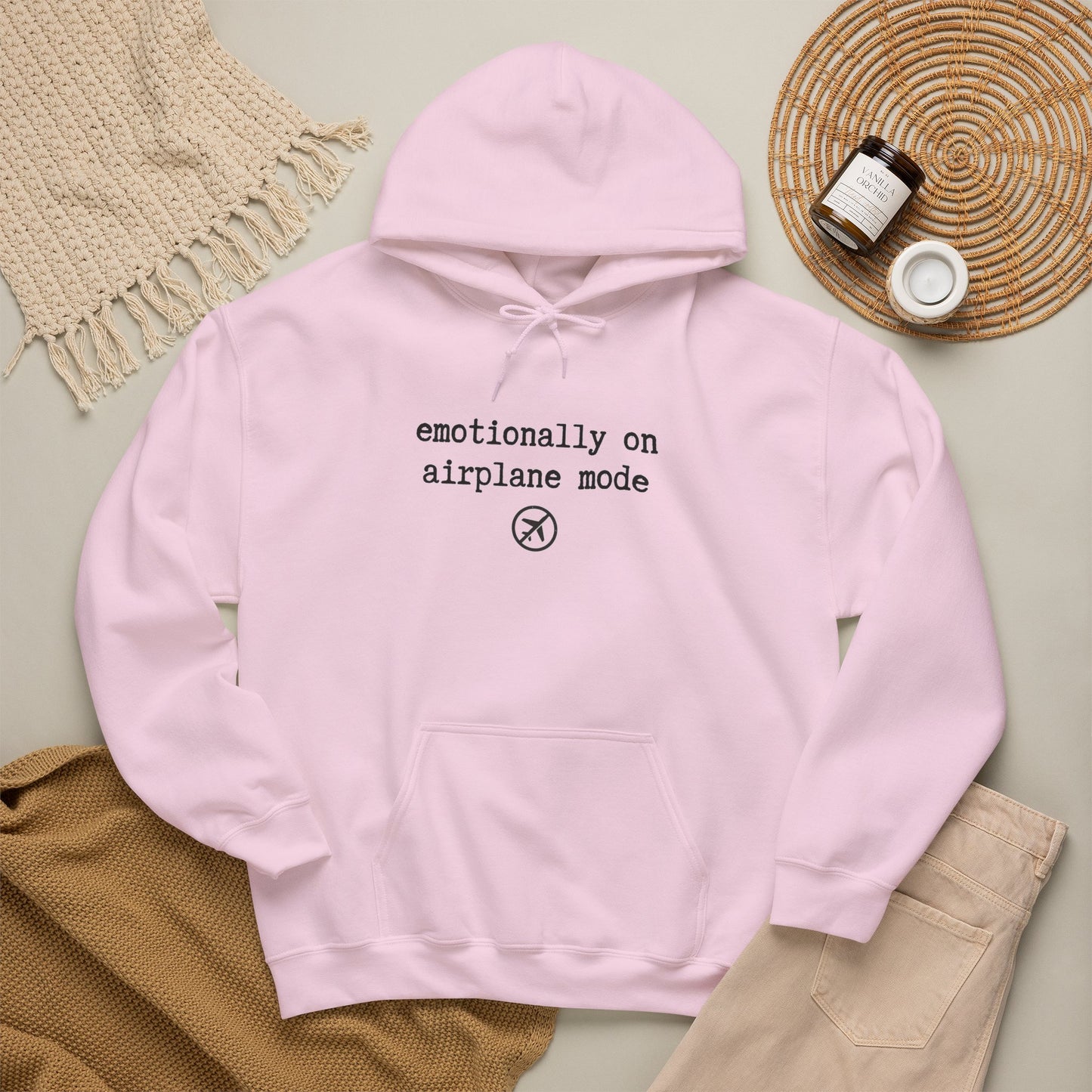 Emotionally on Airplane Mode Hoodie