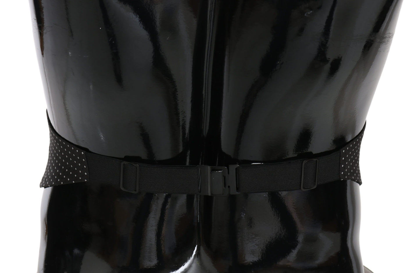 Dark Gray Dotted Waist Belt Silk Cummerbund