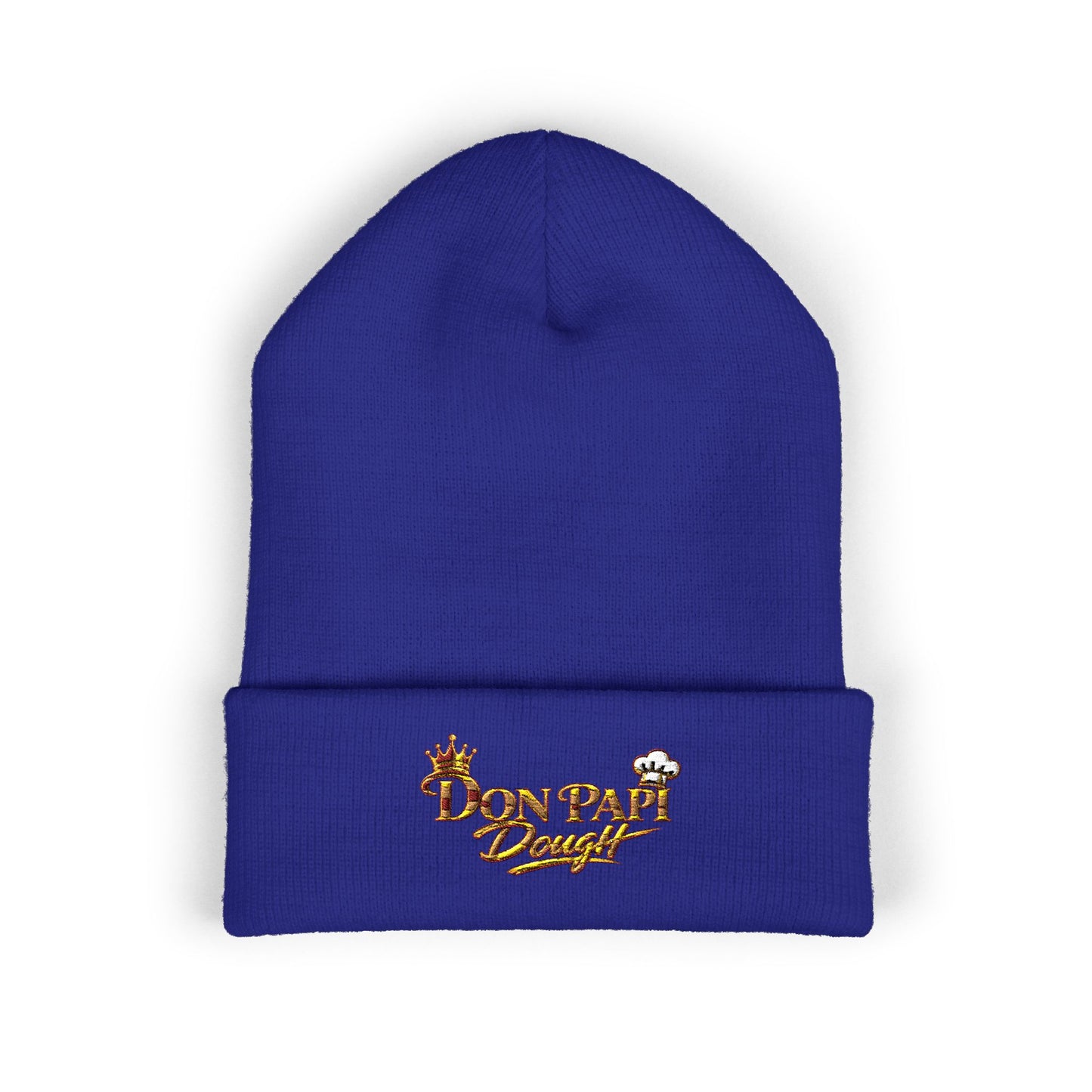Don Papi Dough Gold Embroidered Cuffed Beanie