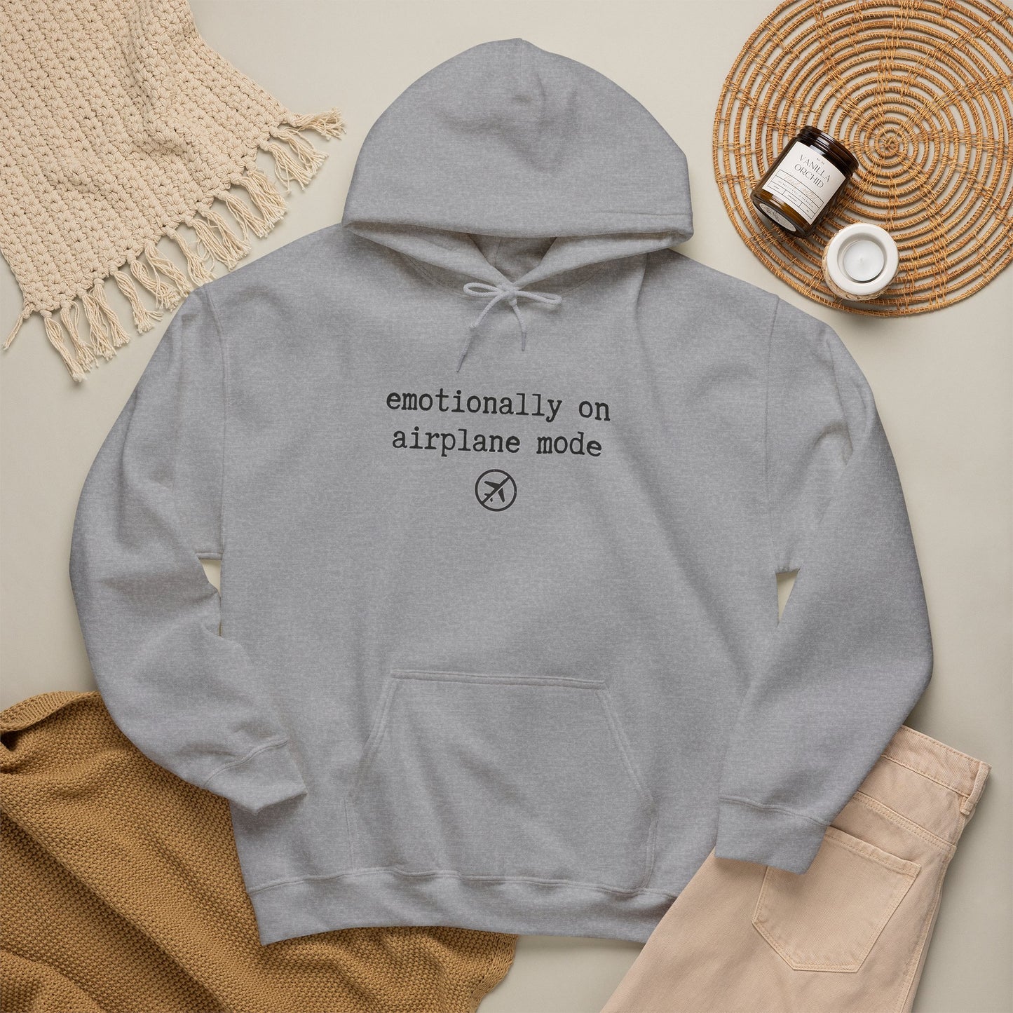 Emotionally on Airplane Mode Hoodie