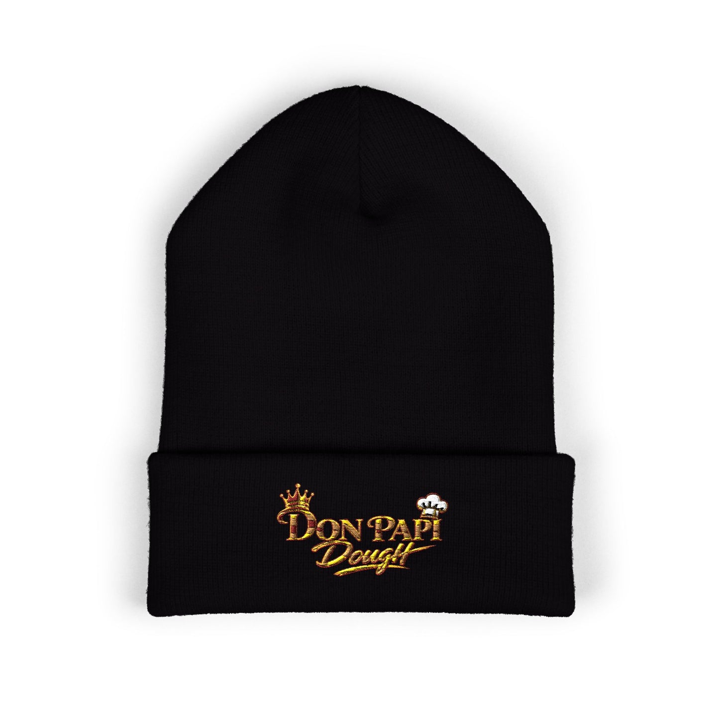 Don Papi Dough Gold Embroidered Cuffed Beanie