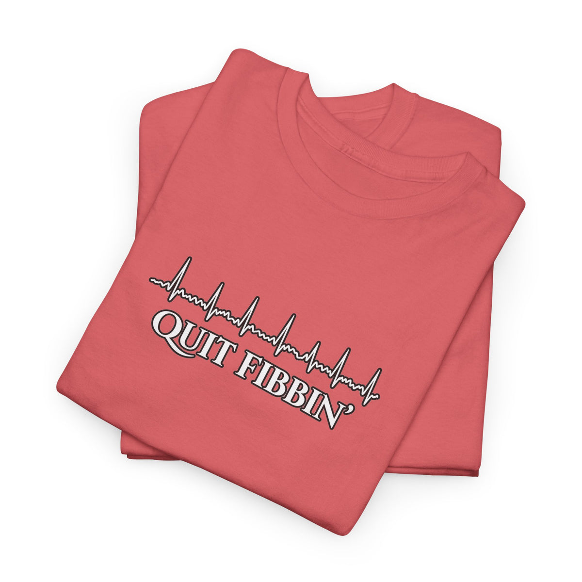 Quit Fibbin’ ECG Shirt | Funny Atrial Fibrillation EKG Tee | Telemetry Monitor Tech Shirt | Cardiac Nurse Healthcare Gift