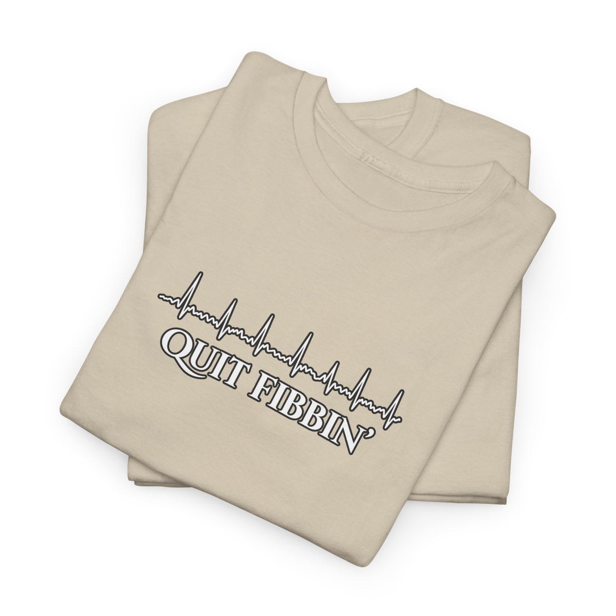 Quit Fibbin’ ECG Shirt | Funny Atrial Fibrillation EKG Tee | Telemetry Monitor Tech Shirt | Cardiac Nurse Healthcare Gift