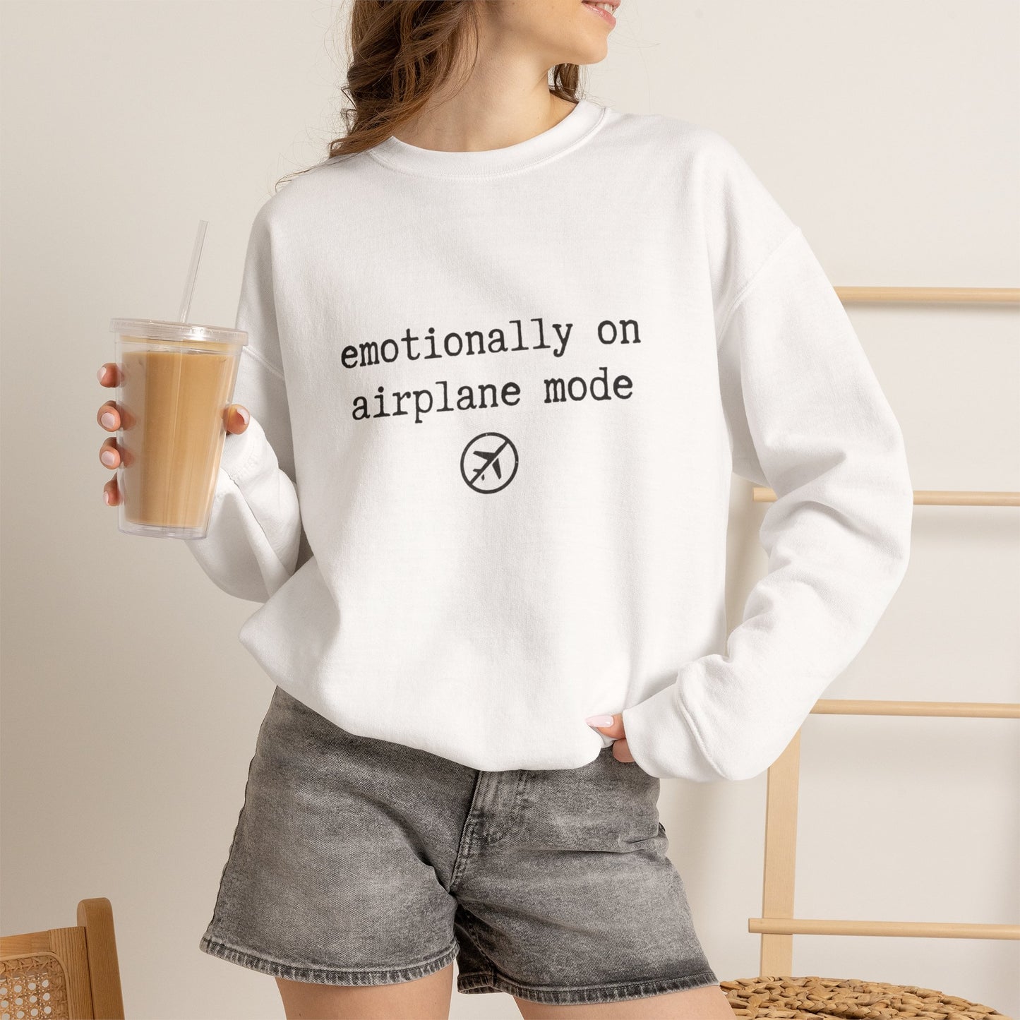 Emotionally on Airplane Mode Sweatshirt | Unisex Sweatshirt