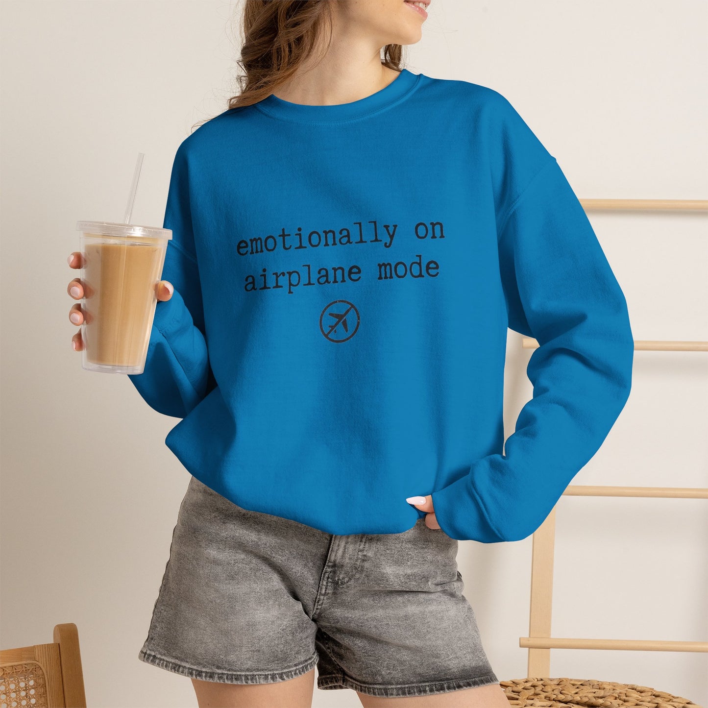 Emotionally on Airplane Mode Sweatshirt | Unisex Sweatshirt