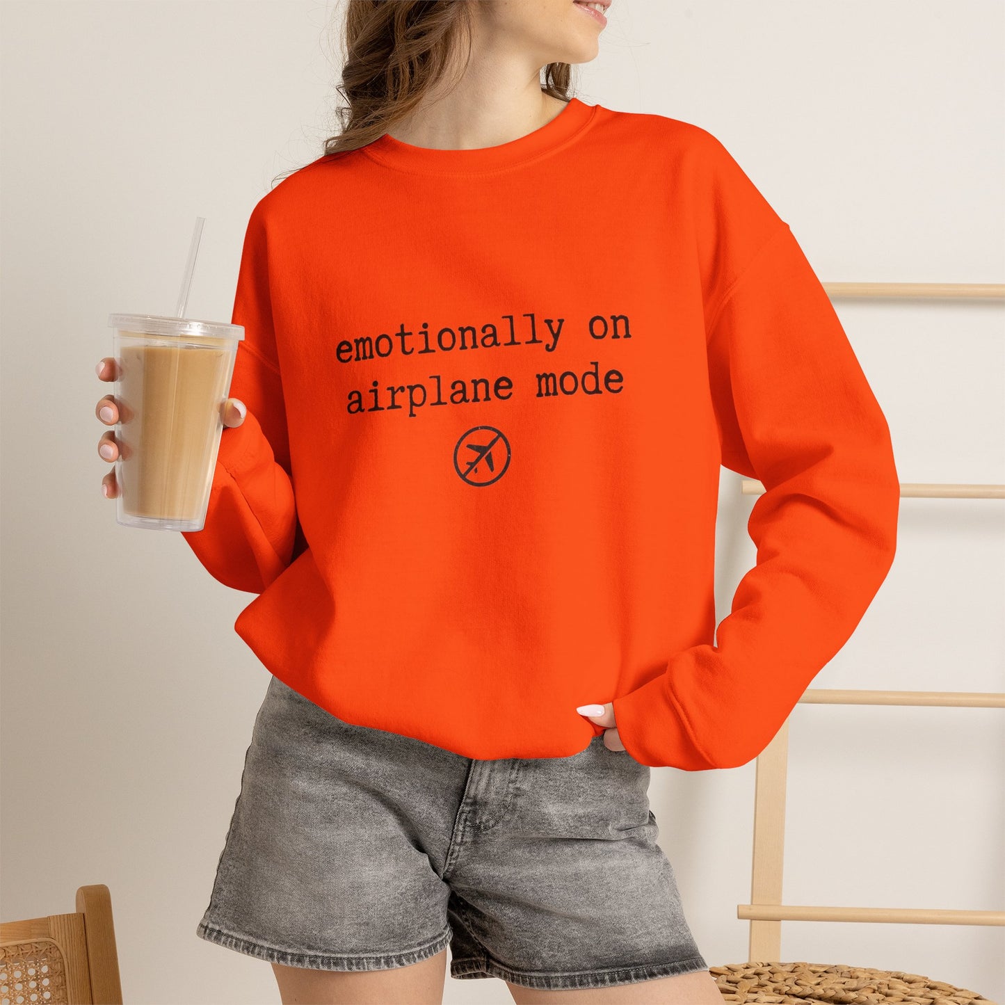 Emotionally on Airplane Mode Sweatshirt | Unisex Sweatshirt