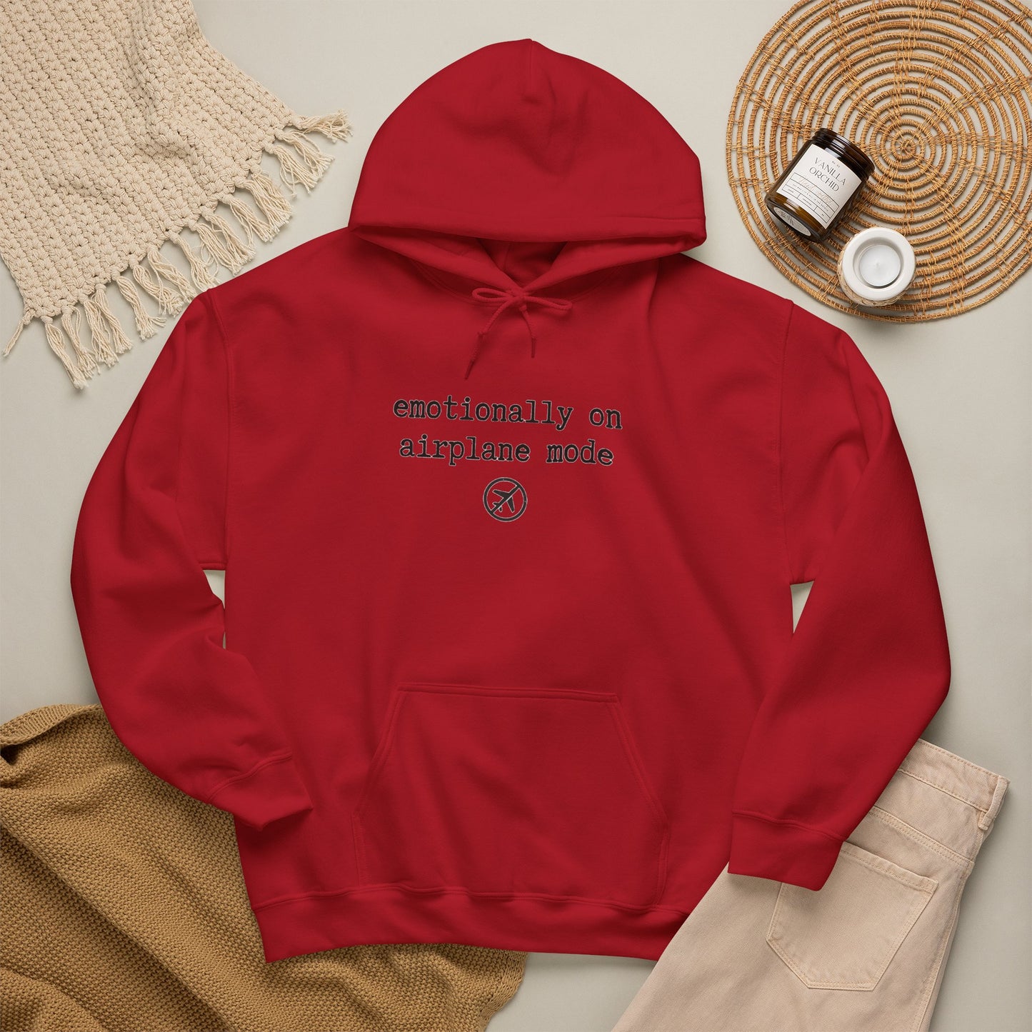 Emotionally on Airplane Mode Hoodie