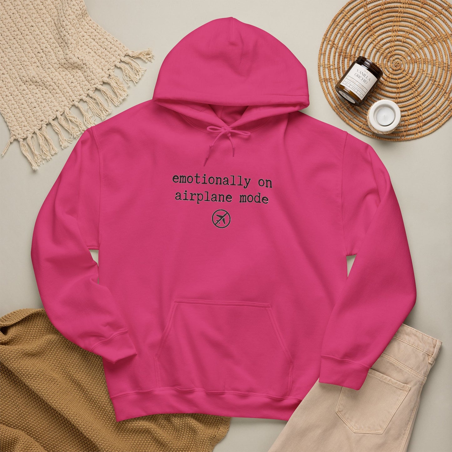 Emotionally on Airplane Mode Hoodie