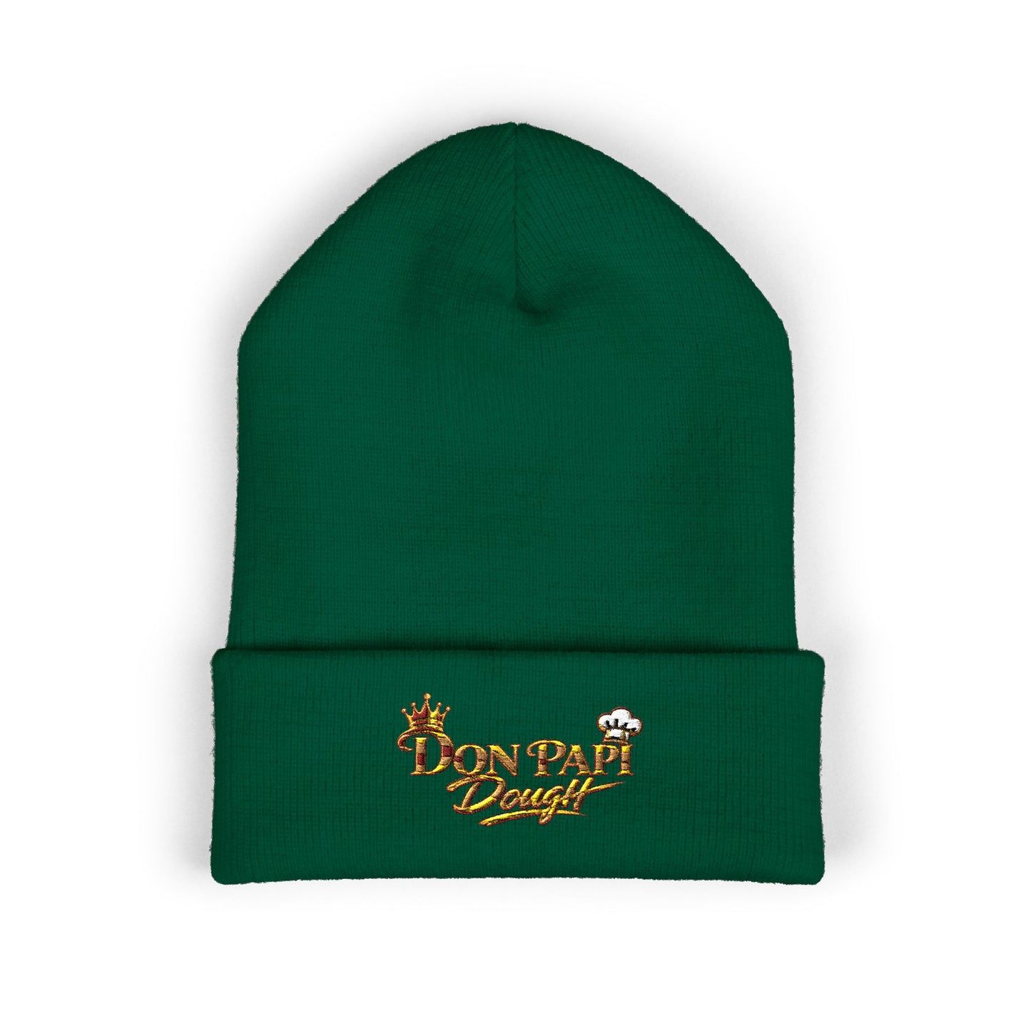 Don Papi Dough Gold Embroidered Cuffed Beanie