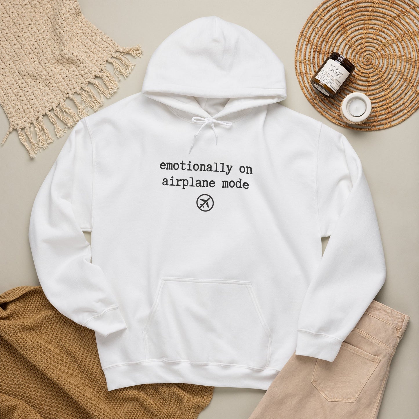 Emotionally on Airplane Mode Hoodie