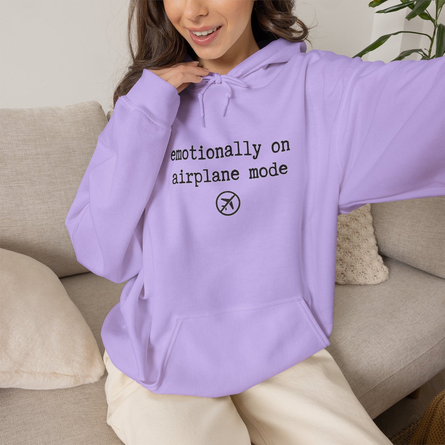 Emotionally on Airplane Mode Hoodie