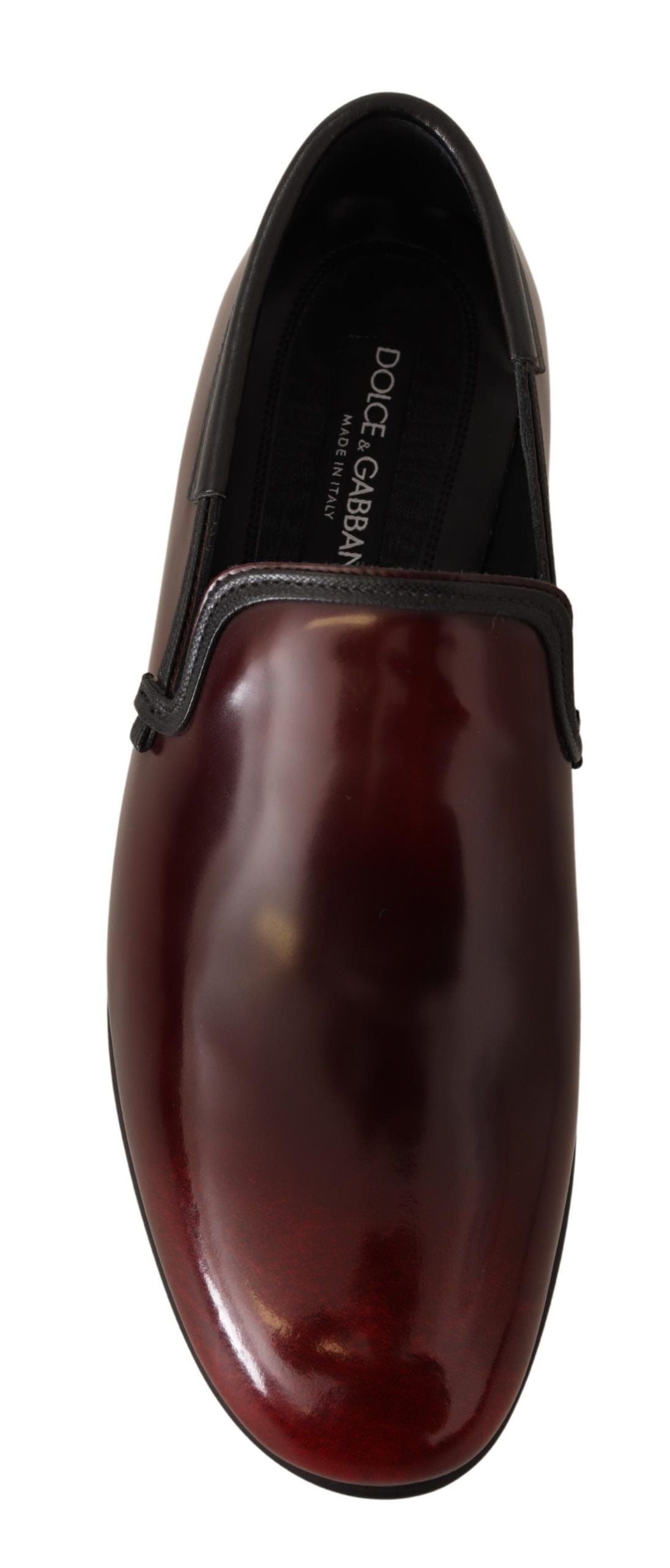 Bordeaux Patent Leather Dress Loafers Shoes