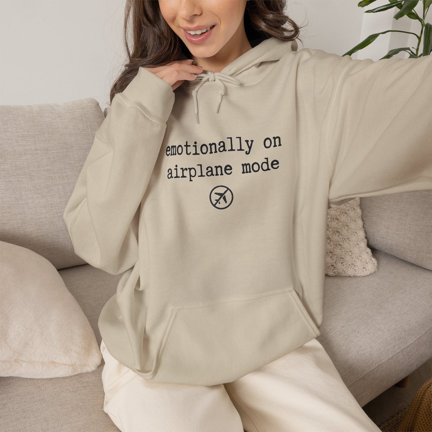 Emotionally on Airplane Mode Hoodie