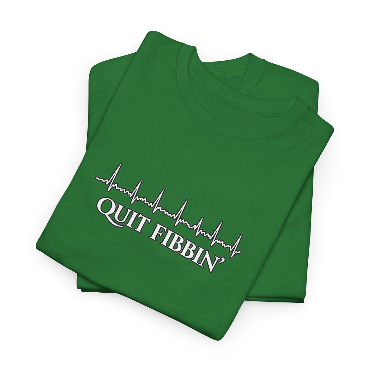 Quit Fibbin’ ECG Shirt | Funny Atrial Fibrillation EKG Tee | Telemetry Monitor Tech Shirt | Cardiac Nurse Healthcare Gift