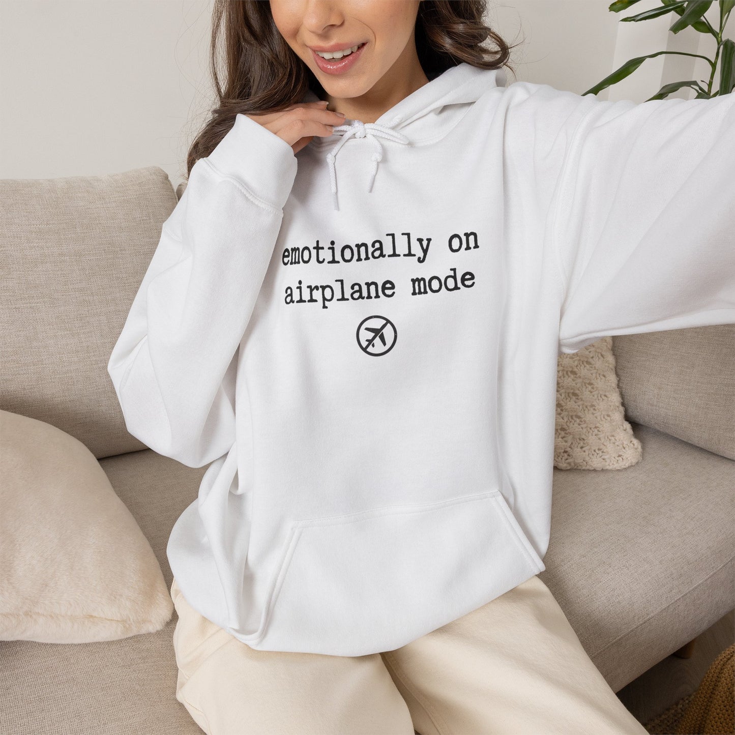 Emotionally on Airplane Mode Hoodie