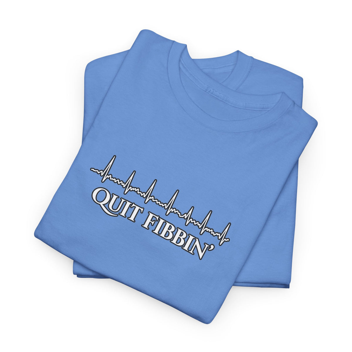 Quit Fibbin’ ECG Shirt | Funny Atrial Fibrillation EKG Tee | Telemetry Monitor Tech Shirt | Cardiac Nurse Healthcare Gift