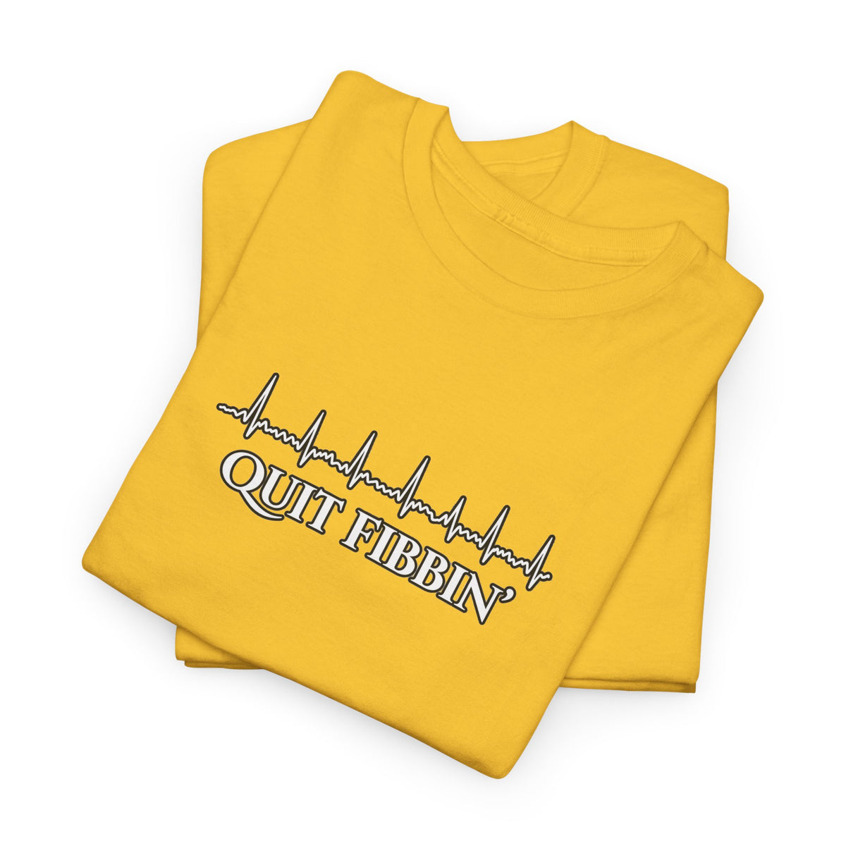 Quit Fibbin’ ECG Shirt | Funny Atrial Fibrillation EKG Tee | Telemetry Monitor Tech Shirt | Cardiac Nurse Healthcare Gift