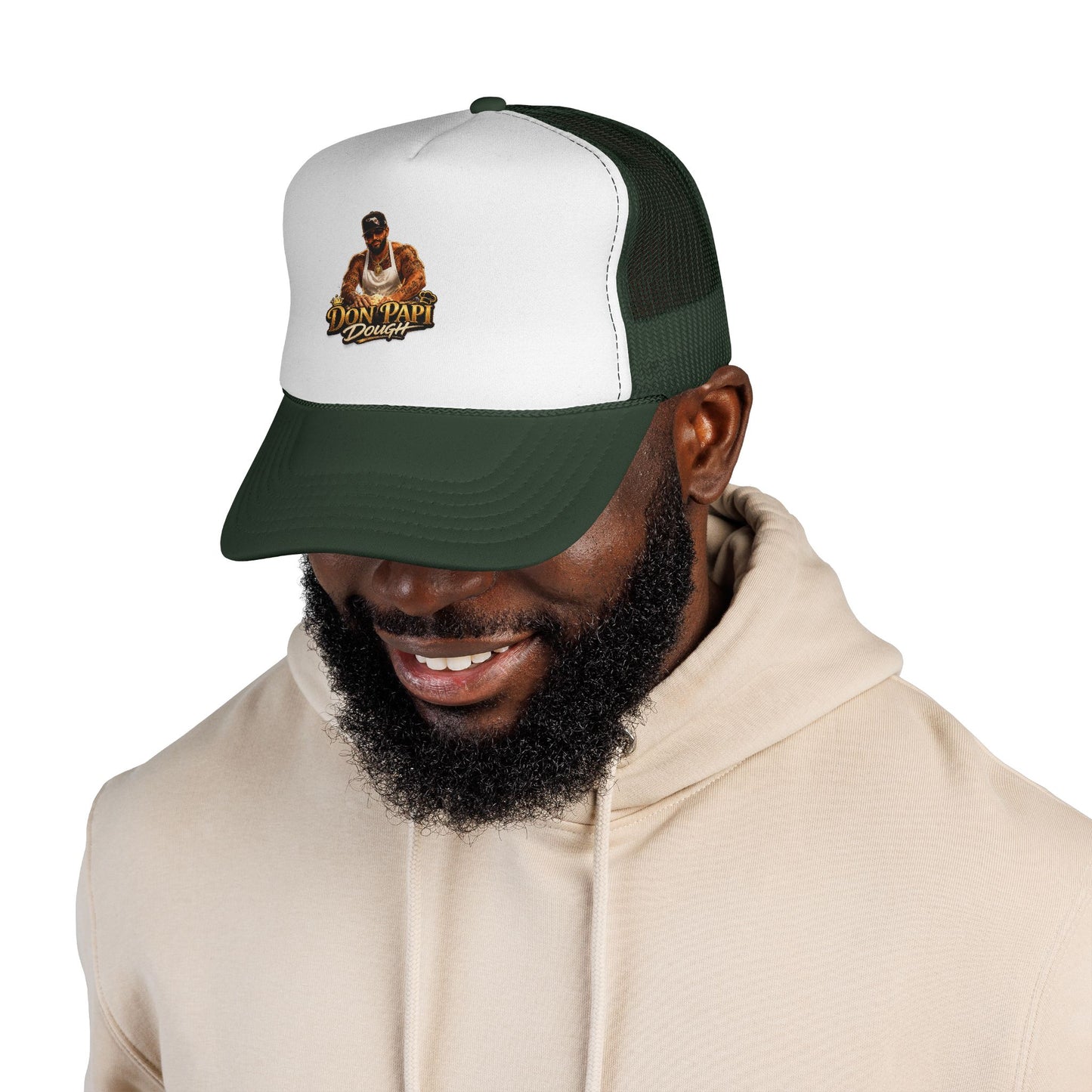 Don Papi Dough logo Trucker Cap | Urban Streetwear, Mesh Back Hat