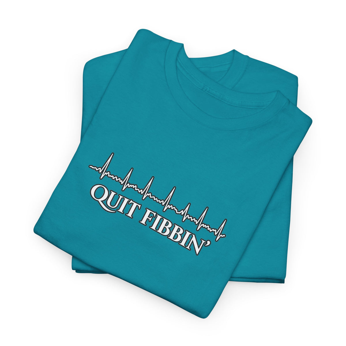 Quit Fibbin’ ECG Shirt | Funny Atrial Fibrillation EKG Tee | Telemetry Monitor Tech Shirt | Cardiac Nurse Healthcare Gift