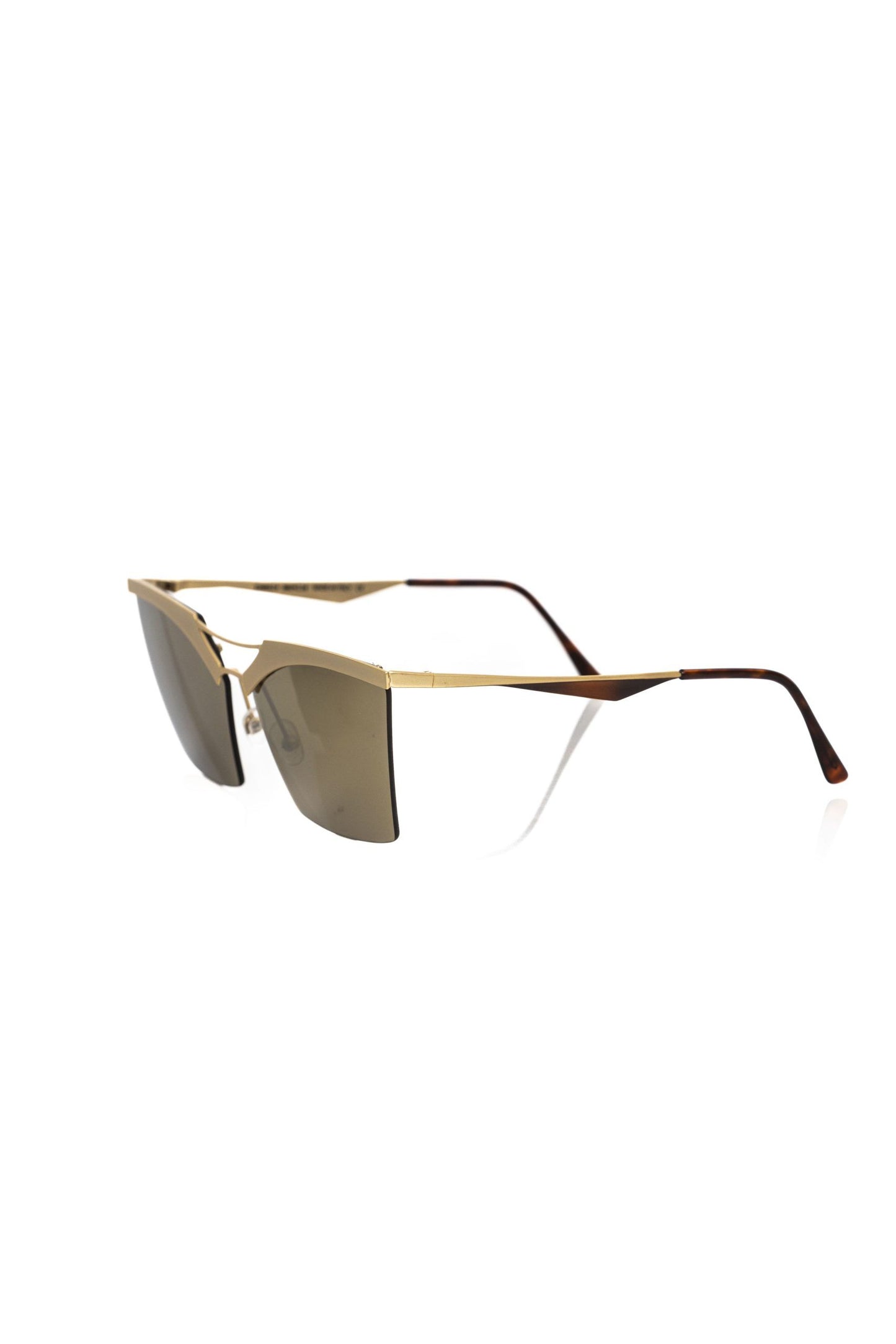 Gold Metallic Fibre Women Sunglass