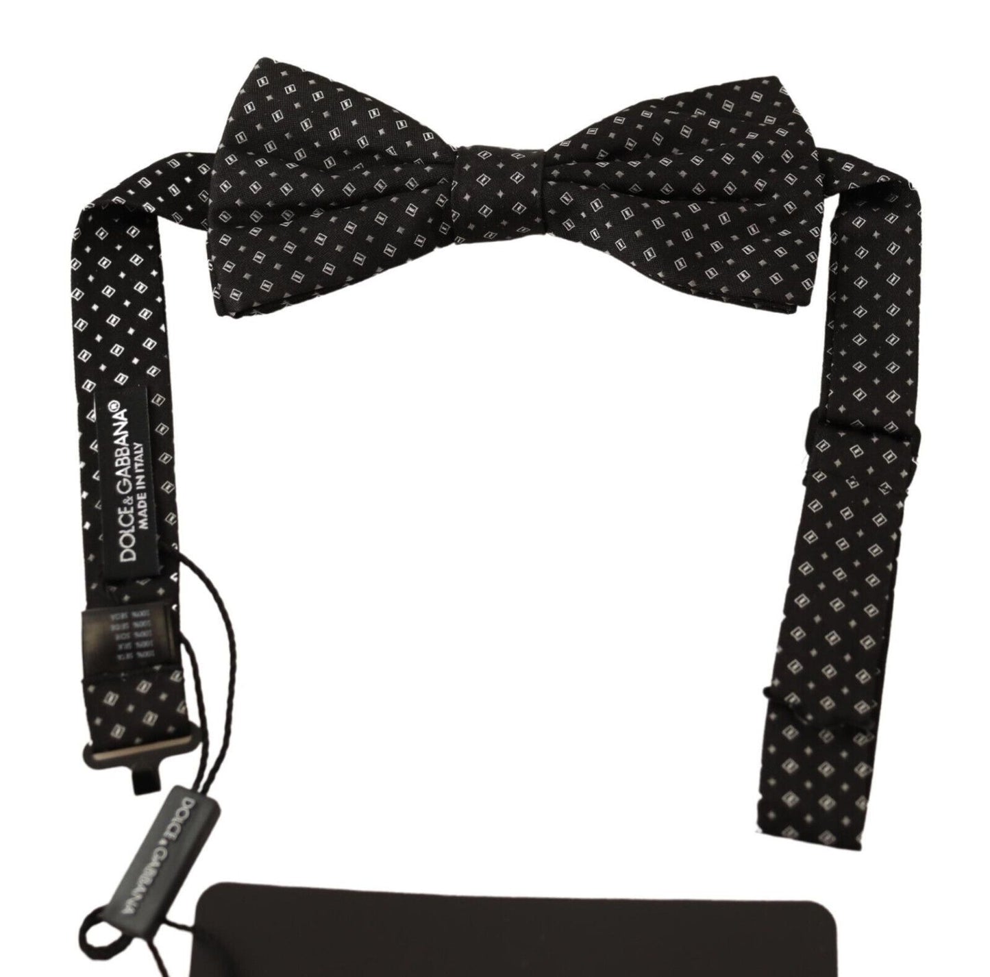 Dark Gray 100% Silk Adjustable Neck Papillon Tie