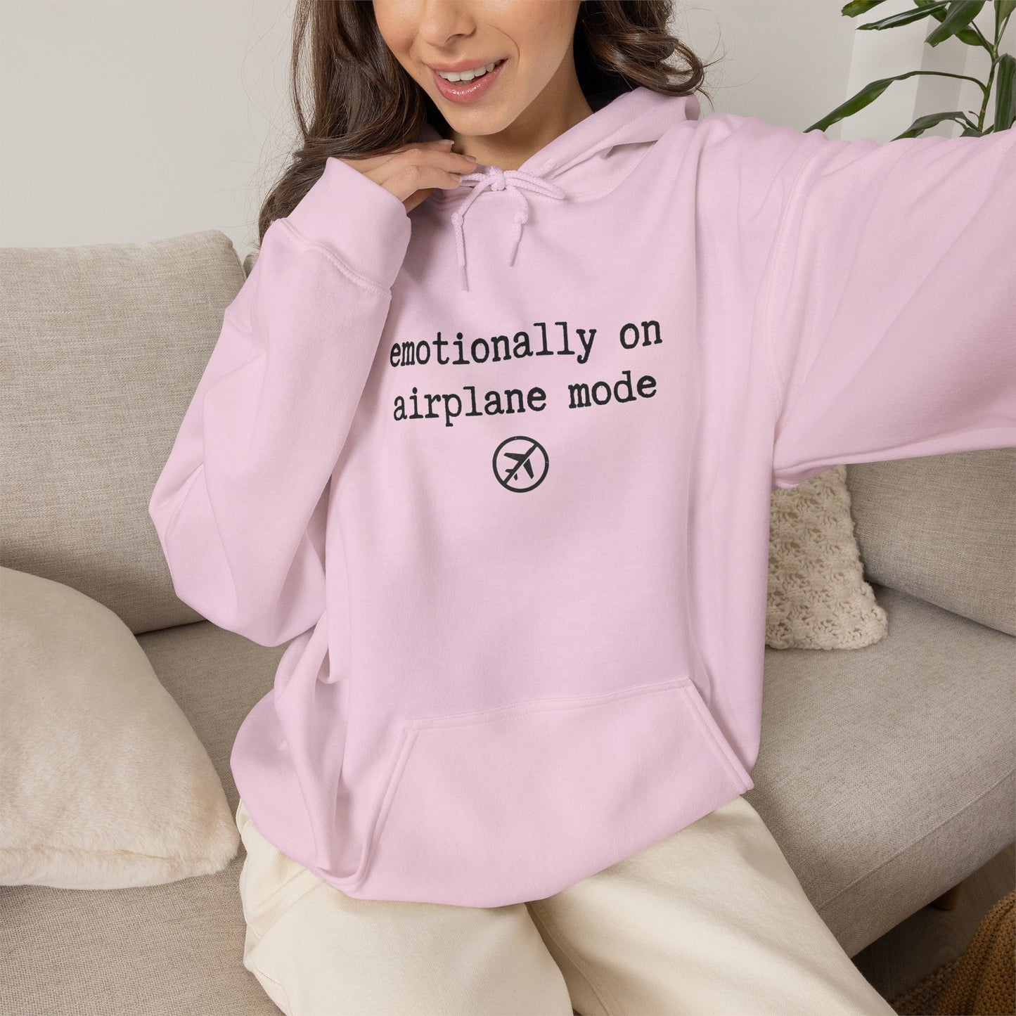 Emotionally on Airplane Mode Hoodie