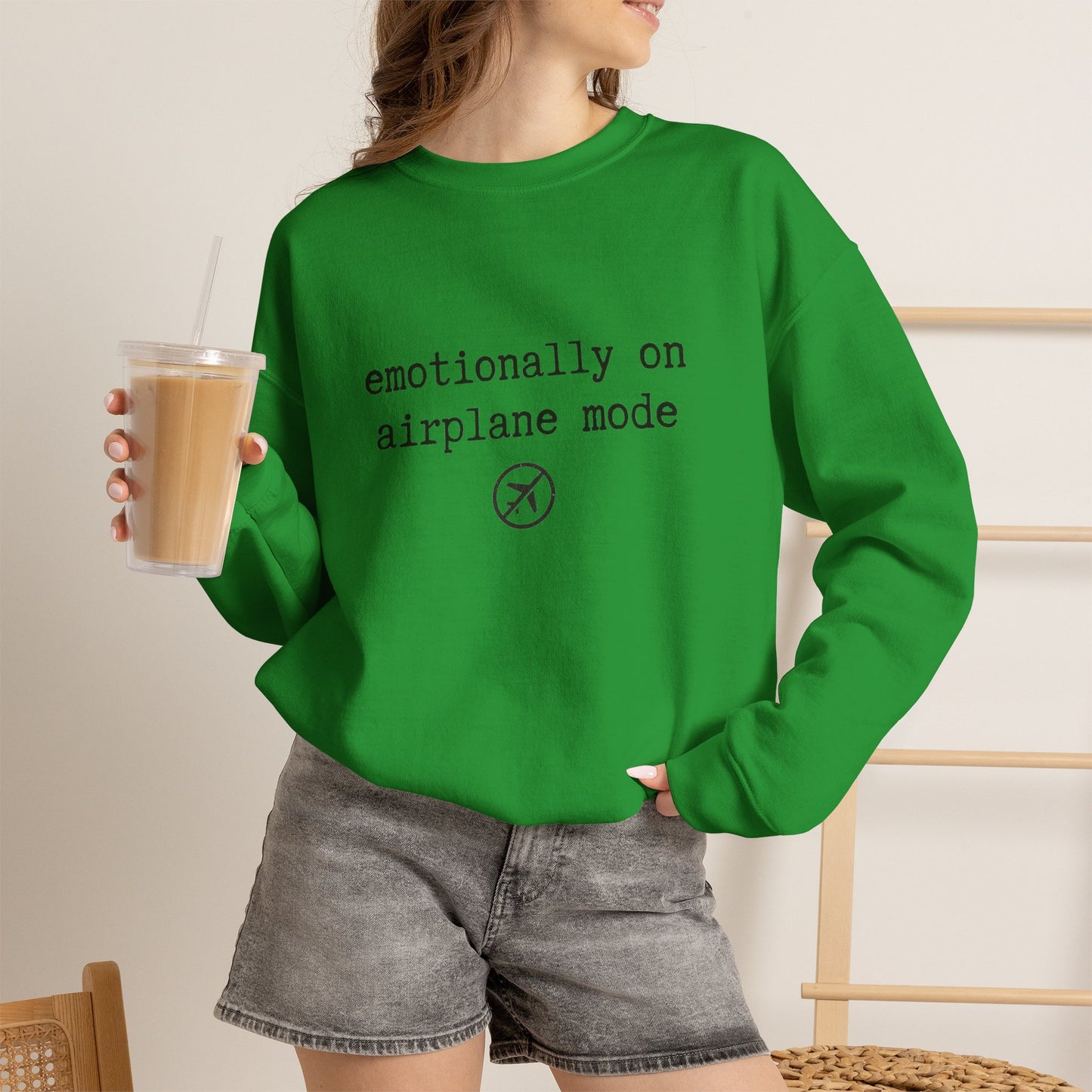 Emotionally on Airplane Mode Sweatshirt | Unisex Sweatshirt