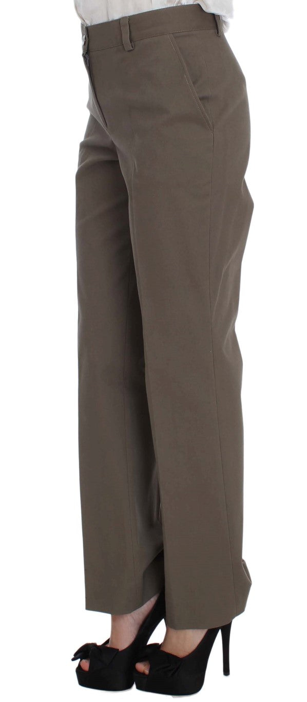 Beige Wool Cotton Suit