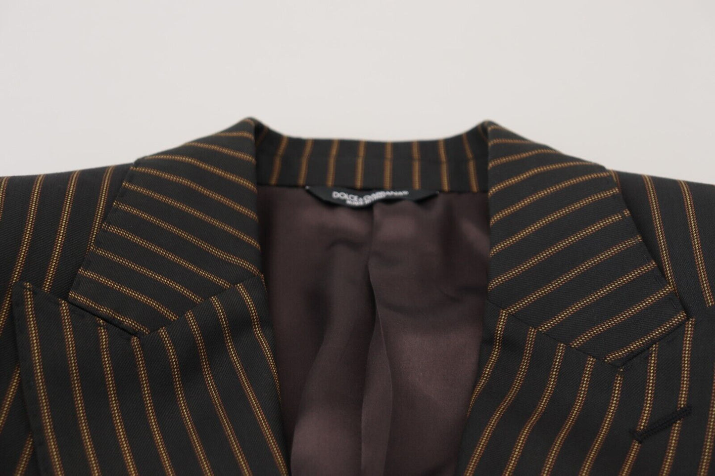 Dark Gray Stripes Single Breasted Blazer