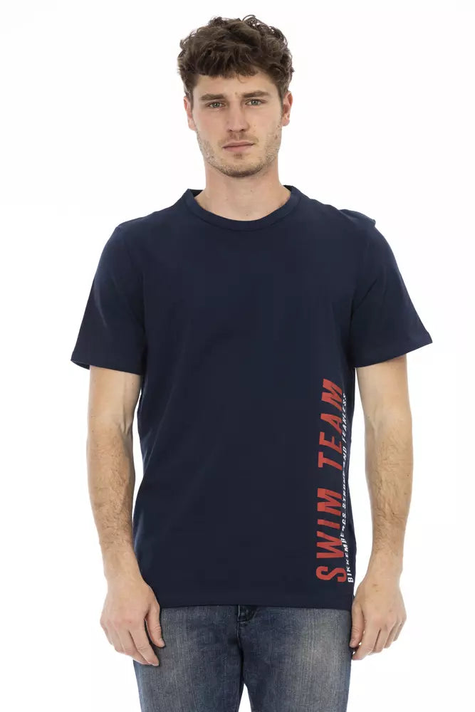 Black Cotton Men T-Shirt