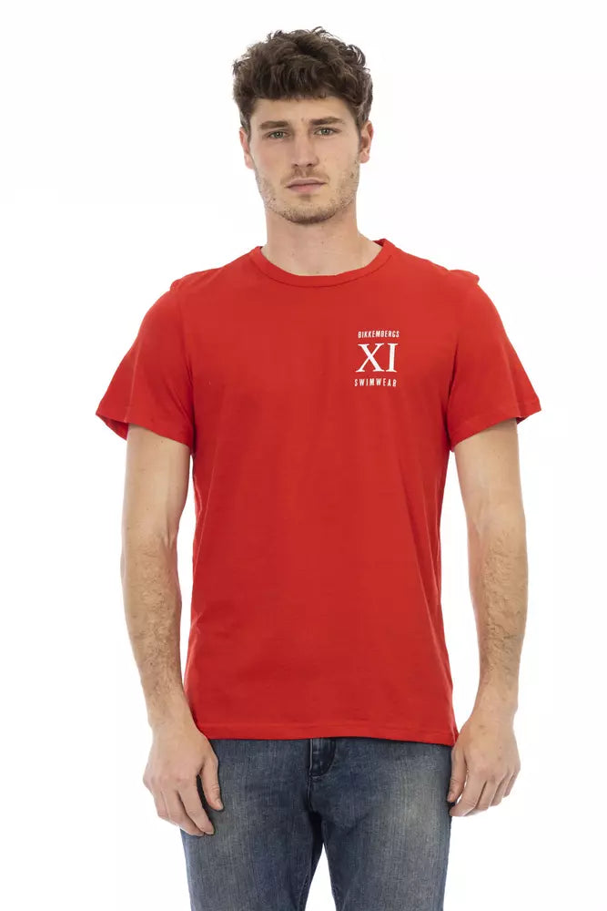 Black Cotton Men T-Shirt