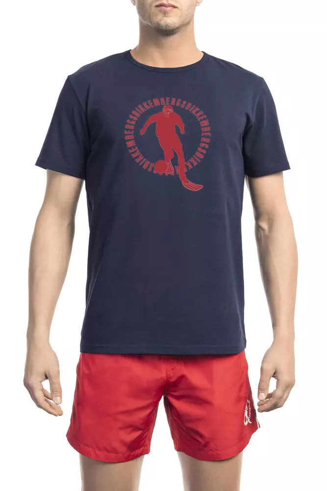 Black Cotton Men T-Shirt