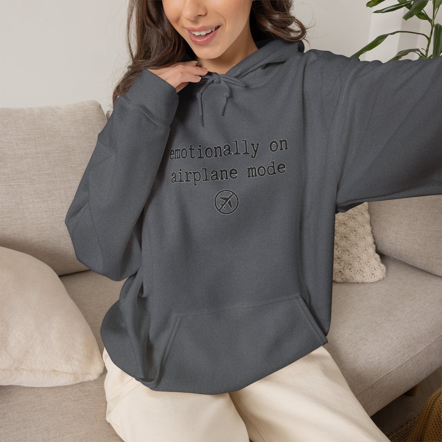 Emotionally on Airplane Mode Hoodie
