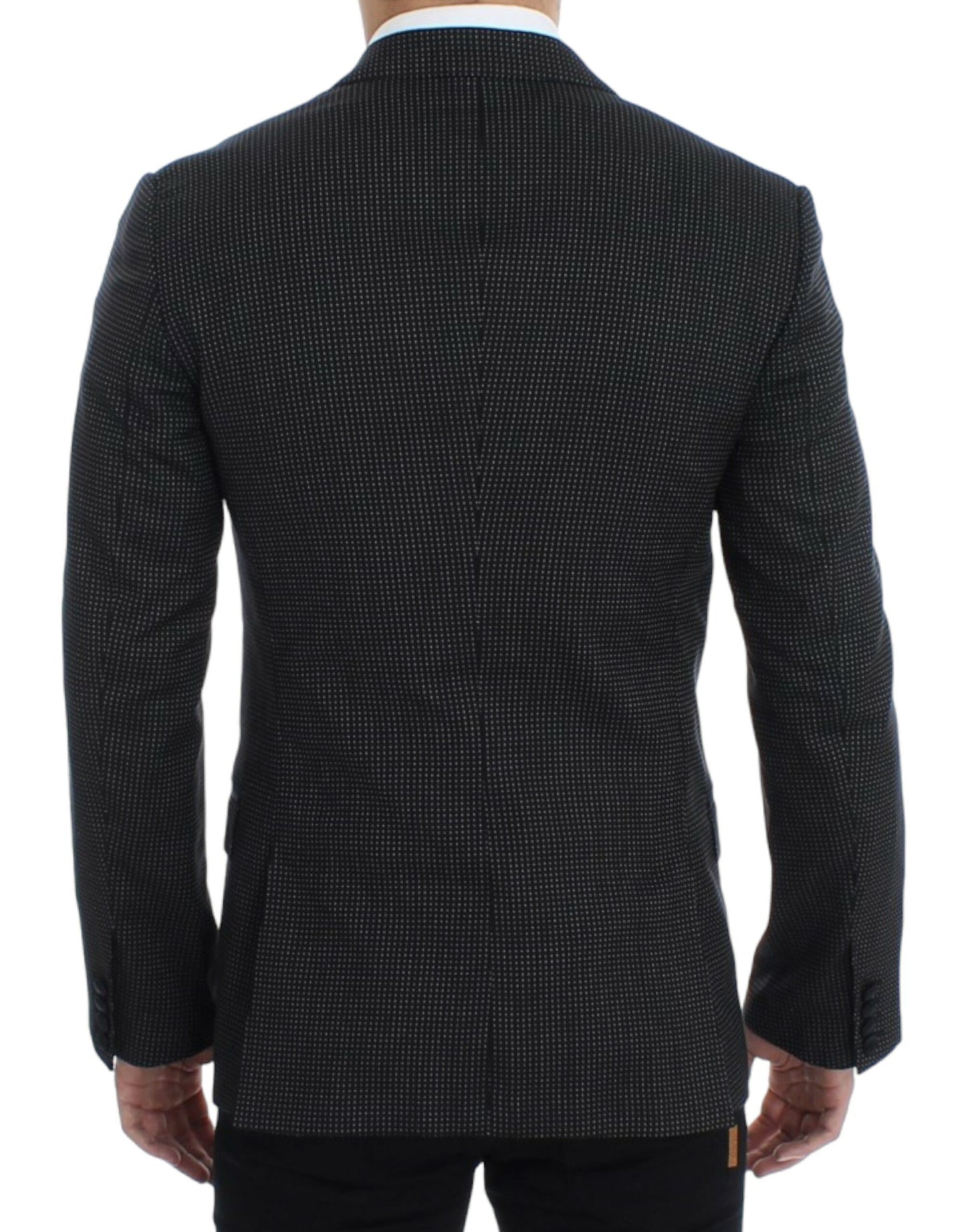 Dark Gray Wool Silk Slim MARTINI Jacket Blazer