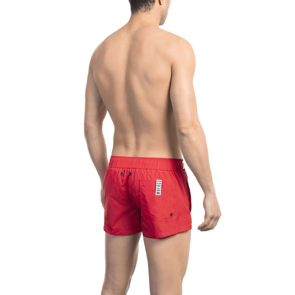 Black Polyamide Men Swimsuit