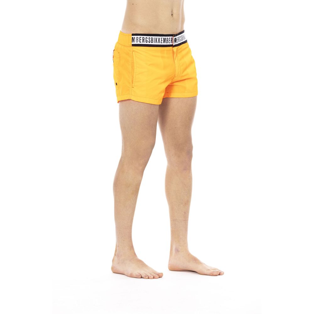 Black Polyamide Men Swimsuit