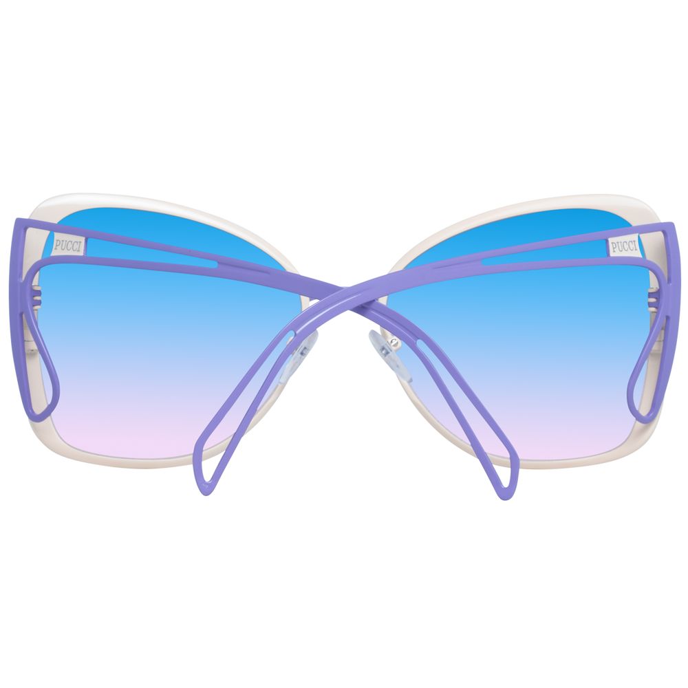 Beige Metal Sunglasses
